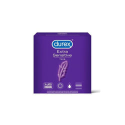 Durex Extra Sensitive Extra Lubricated Latex Condoms - 24 Count