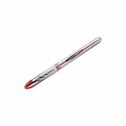 Uni-Ball UBC69023 0.8 mm Bold Red Ink, White & Red Barrel VISION ELITE Stick Roller Ball Pen