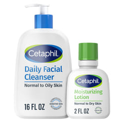 Cetaphil Daily Facial Cleanser  16oz  with Moisturizing Lotion  2oz