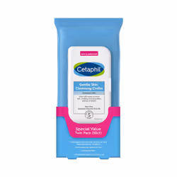 Cetaphil Face and Body Wipes Gentle Skin Cleansing Cloths 50 Count Twin Pack for Dry Sensitive Skin Flip Top Closure G ...