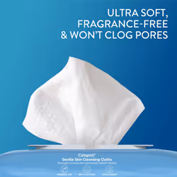 Cetaphil Face and Body Wipes  Gentle Skin Cleansing Cloths  50 Count  Twin Pack  for Dry  Sensitive Skin  Flip Top Closure  Great for the Gym  Travel
