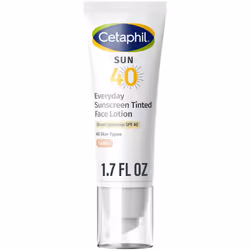 CETAPHIL Everyday Sunscreen Tinted Lotion for Face 17 fl oz 100 Mineral Sunscreen Titanium Dioxide  Zinc Oxide SPF 40 For Sen ...