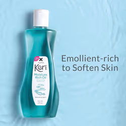 Keri Moisture Rich Shower Bath Oil  Clear  8 Ounce (Pack of 2)