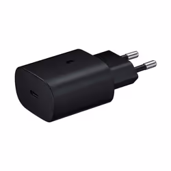 Official Samsung EU 2 Pin EP-TA800EBE Quick Charge Adapter 25W USB Type C Black - Plug Only