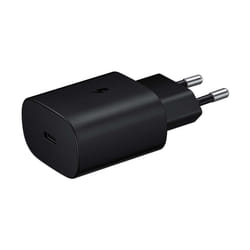 Official Samsung EU 2 Pin EP-TA800EBE Quick Charge Adapter 25W USB Type C Black - Plug Only