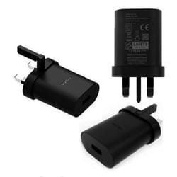 Genuine Nokia Black Fast Mains Charger AD-18WX Plug Head and USB-C Cable CA-232 - Adapter Only