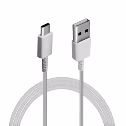Samsung 2 Pin EU 2 Amp Adaptive Fast Mains Charger USB-C Data Cable In White - Adapter & Cable