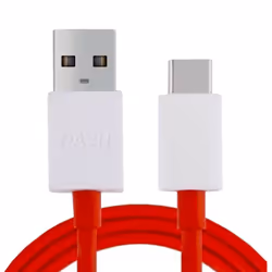 Official OnePlus Dash Charging Cable In Red USB to Type No Retail Packaging