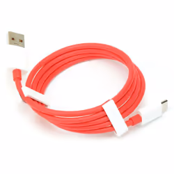 Official OnePlus Dash Charging Cable In Red USB to Type No Retail Packaging