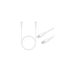 Official Samsung 2 Pin 2 Amp 25 Watt Super Fast Mains Charger USB-C Data Cable In White - Cable Only