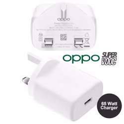 Original Oppo SuperVooc 65W Adapter UK Charger VCA7GAYH Plug Head Only