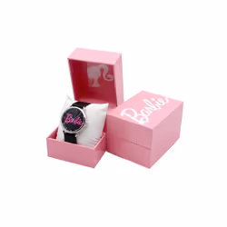 Barbie 877415 Logo Analog Minimalist Watch with Silicone Band