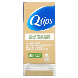 Q-tips, Organic Cotton Swabs, 400 Swabs