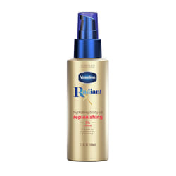 Vaseline Radiant X Replenishing and Hydrating Body Oil with 1% Lipids  Jojoba Oil  Coconut Oil  & Vitamin E 3.7 oz