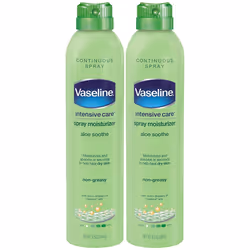 Vaseline Intensive Care Spray Moisturizer Aloe Soothe Spray Lotion Moisturizer for Dry Skin with Micro-Droplets of Vaseline ...