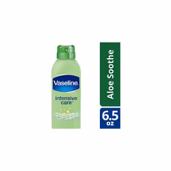 Vaseline Intensive Care Spray Moisturizer  Aloe Soothe Spray Lotion Moisturizer for Dry Skin with Micro-Droplets of Vaseline Lotion (Pack of 2  6.5 Oz