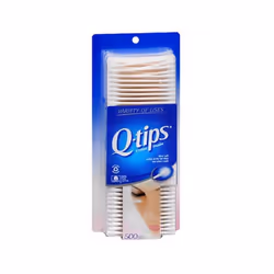 Q-tips Cotton Swabs 500 ea (Pack of 3)