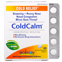 Boiron, ColdCalm, Cold Relief, 60 Quick-Dissolving Tablets