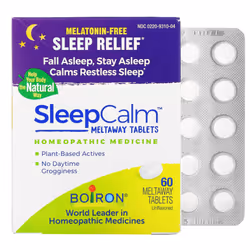 Boiron, Sleep Calm Meltaway Tablets, Unflavored , 60 Meltaway Tablets