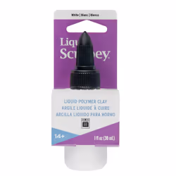 Liquid Sculpey Liquid Polymer Oven-Bake Clay  White  1 oz. bottle  Gre