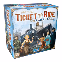 Ticket to Ride Rails & Sails Board Game Train Route-Building Strategy Game Fun Family Game for Kids and Adults Ages 10+ 2 ...
