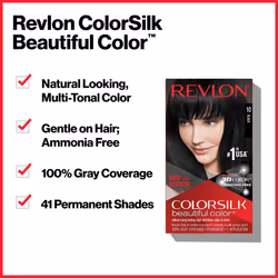 Revlon Permanent Hair Color  Permanent Hair Dye  Colorsilk with 100% Gray Coverage  Ammonia-Free  Keratin and Amino Acids  48 Burgandy  4.4 Oz (Pack o