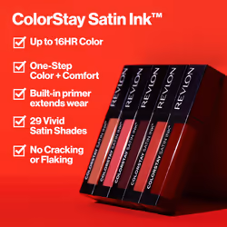 Revlon Liquid Lipstick  Face Makeup  ColorStay Satin Ink  Longwear Rich Lip Colors  Formulated with Black Currant Seed Oil  018 Fired Up  0.17 Fl Oz