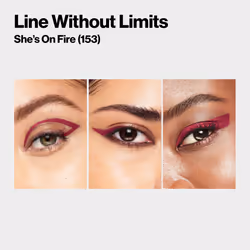 REVLON Liquid Eyeliner & Smoky Kohl Pencil  ColorStay Line Creator Eye Makeup  Waterproof & Transferproof  153 She's On Fire  0.004 oz