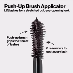 Revlon So Fierce! Eyes Wide Open Mascara with Push-up Brush  For Volumizing & High Lifting Eyelashes  Smudge-proof  Flake Resistant  103 Black Brown