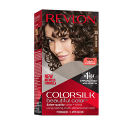 Revlon New ColorSilk Beautiful Permanent Hair Color, No Mess Formula, 30 Dark Brown, 1 Pack