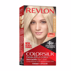 Revlon New ColorSilk Beautiful Permanent Hair Color, No Mess Formula, 05 Ultra Light Ash Blonde, 1 Pack