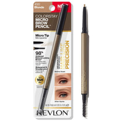Revlon ColorStay Micro Eyebrow Pencil with Built In Spoolie Brush  Infused with Argan and Marula Oil  Waterproof  Smudgeproof  450 Blonde (Pack of 1)
