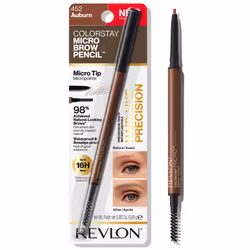 Revlon ColorStay Micro Eyebrow Pencil with Built In Spoolie Brush Infused with Argan and Marula Oil Waterproof Smudgeproof ...