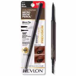 Revlon ColorStay Micro Eyebrow Pencil with Built In Spoolie Brush Infused with Argan and Marula Oil Waterproof Smudgeproof ...