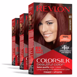 Revlon Permanent Hair Color Permanent Red Hair Dye Colorsilk with 100% Gray Coverage Ammonia-Free Keratin and Amino Acids ...