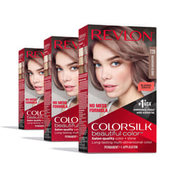 Revlon Permanent Hair Color  Permanent Blonde Hair Dye  Colorsilk with 100% Gray Coverage  Ammonia-Free  Keratin and Amino Acids  Blonde Shades (Pack