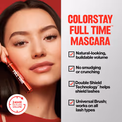 Revlon ColorStay Full Time Mascara  Volumizing Eye Makeup  24 Hour Wear  Clump-Proof  Smudge-Proof  Flake-Proof  402 Black Brown
