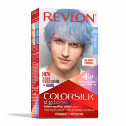 Revlon Permanent Hair Color ColorSilk Digitones with Keratin 91D Silv