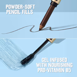 Revlon ColorStay Brow Fantasy  All In One Eyebrow Powder Pencil with Shaping Clear Gel  Gel Infused with Panthenol  Smudge-proof  16HR Visibly Full Br