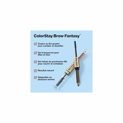 ColorStay Brow Fantasy Pencil & Gel, Dark Brown