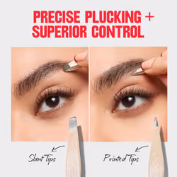 Revlon Designer Series Mini Tweezer Set  Hair Removal Tool Kit with Mini Slant-tip and Point Tip Tweezers  Portable and Easy to Use Made with Long Las