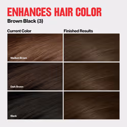Revlon ColorSilk Tone + Gloss + Care Demi Permanent Hair Color  Hair Dye with Leave in Scalp and Hair Serum  2x Shinier  4x Stronger  3 Brown Black  4