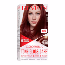 Revlon ColorSilk Tone + Gloss + Care Demi Permanent Hair Color Hair Dye with Leave in Scalp and Hair Serum 2x Shinier 4x S ...