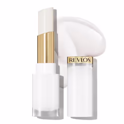 REVLON Super Lustrous Glass Shine Balm Hydrating Tinted Lipstick Sheer Glossy Shiny Finish 001 Sparkling Quartz 0.11 oz
