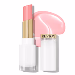 REVLON Super Lustrous Glass Shine Balm Hydrating Tinted Lipstick Sheer Glossy Shiny Finish 002 Pink Flip 0.11 oz