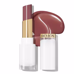 REVLON Super Lustrous Glass Shine Balm  Hydrating Tinted Lipstick  Sheer  Glossy Shiny Finish  007 Glazed Mauve  0.11 oz