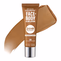 Revlon ColorStay Face Body Glow Lotion Hydrating Glow Moisturizer 24HR Hydration Illuminating Luminizing Shimmer 130 If You ...