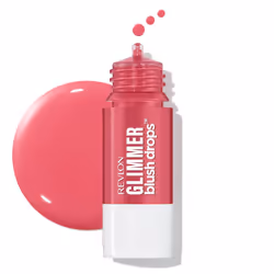 Revlon Glimmer Blush Drops Liquid Blush for Cheeks Liquid to Velvety Powder Finish Glowy High Pigment 102 Pink It Over 032 fl ...
