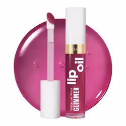 REVLON Super Lustrous Glimmer Lip Oil  Moisturizing & Tinted  Shiny Finish  Made with Plant-Based Squalane  006 Plum Pop  0.1 ...