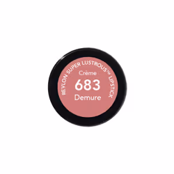 Revlon Lipstick  Super Lustrous Lipstick  Creamy Formula For Soft  Fuller-Looking Lips  Moisturized Feel  Demure (683)  0.15 oz